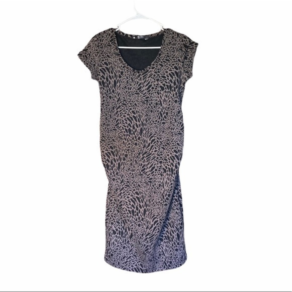 Kami Maternity Animal Print Dress Bodycon | Small EUC